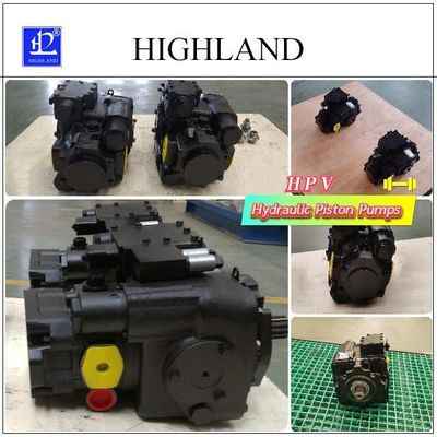 Highland HPV110-MA-R-23 油圧ピストンポンプ、最大圧力 42 MPA、排気量 110 ml/r、農業機械用鋳鉄構造